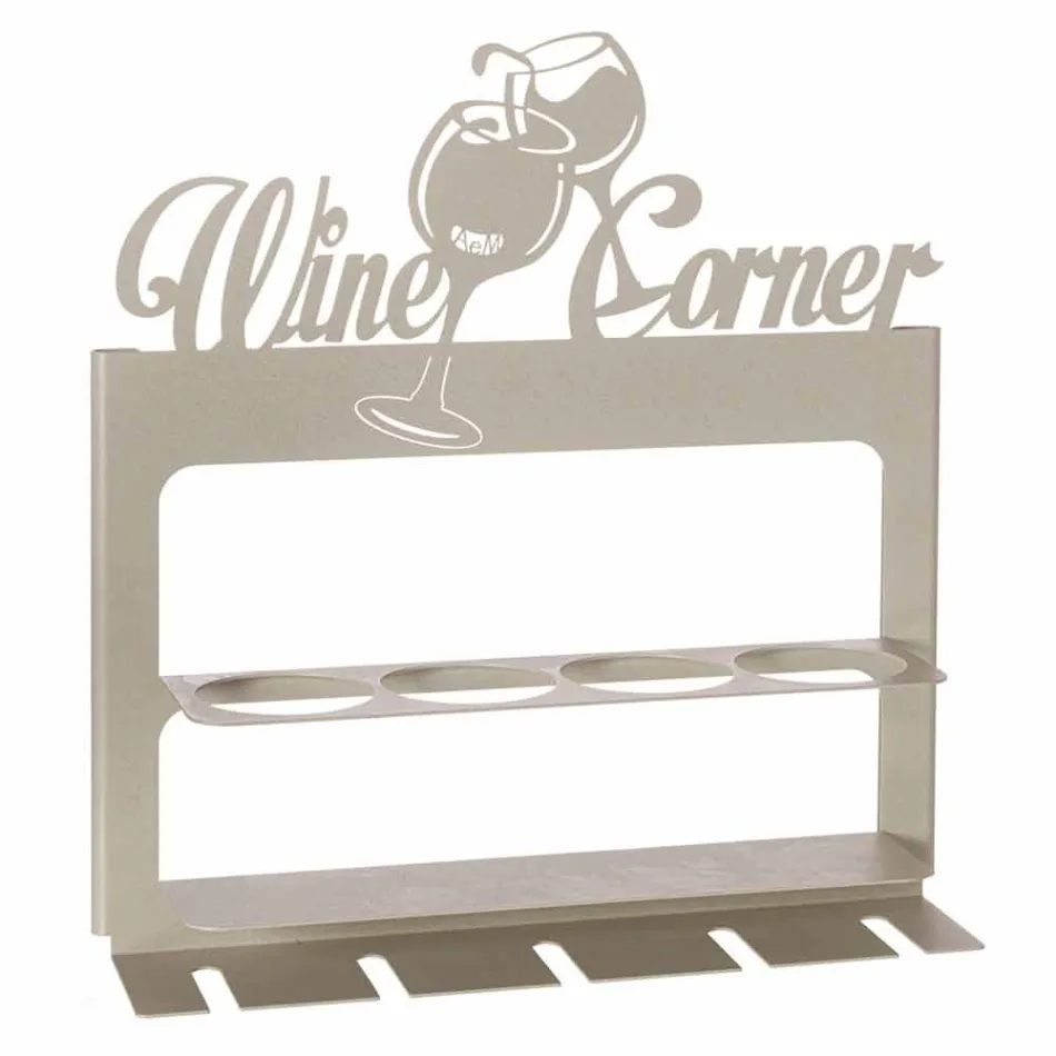 Mbajtëse shishe e punuar me dorë në hekur të çmuar Made in Italy - Maste Viadurini