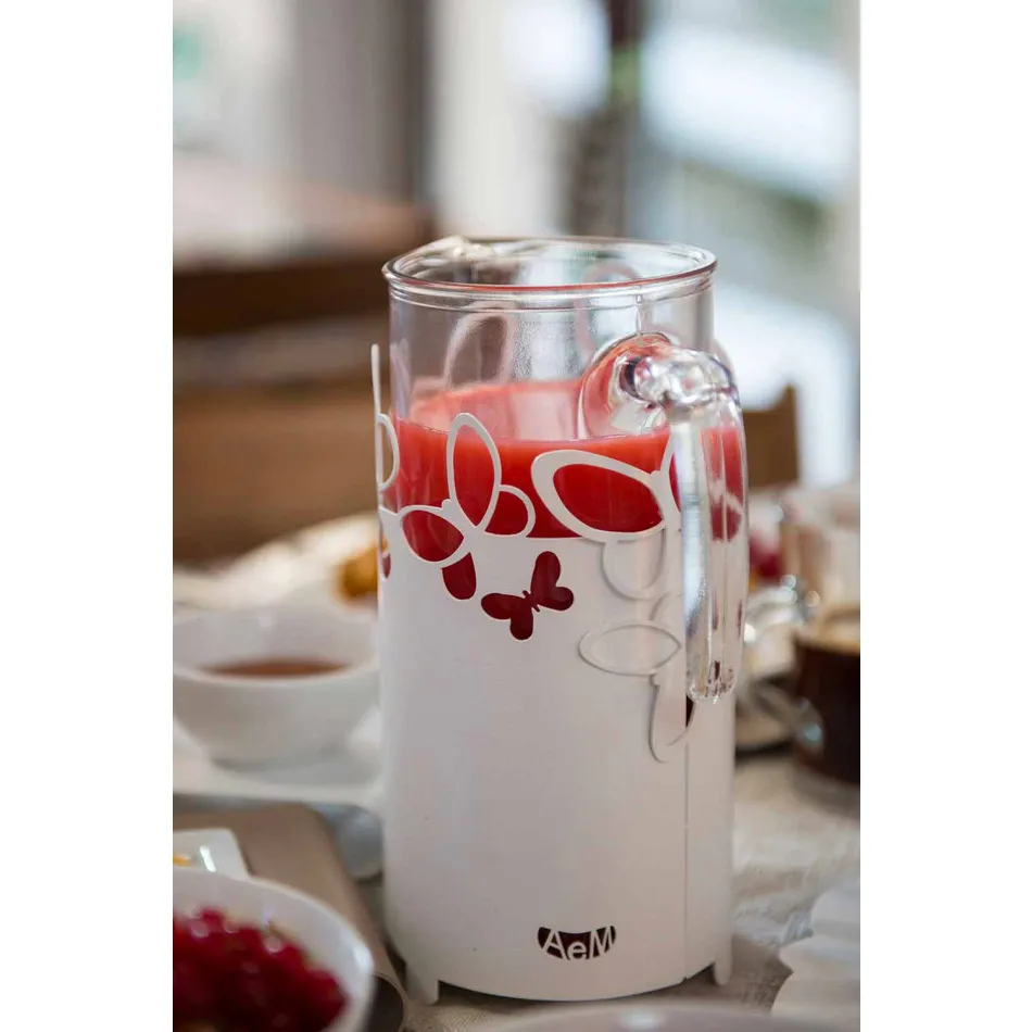 Mbajtësi modern i shisheve në hekur të bardhë, bezhë ose fildishtë të bërë në Itali - Leiden Viadurini