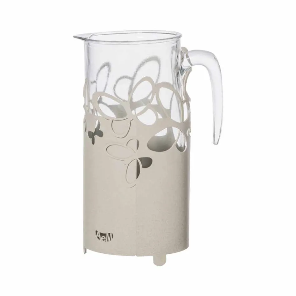 Mbajtësi modern i shisheve në hekur të bardhë, bezhë ose fildishtë të bërë në Itali - Leiden Viadurini