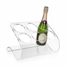 Mbajtëse shishe në këmbë falas për 6 shishe në pleksiglas transparente - Tanatin Viadurini