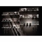 Mbajtëse shishe muri për 6 shishe në pleksiglas prodhuar në Itali - Canberra Viadurini