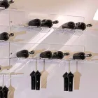 Mbajtëse shishe muri për 6 shishe në pleksiglas prodhuar në Itali - Canberra Viadurini