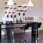 Mbajtëse shishe muri për 6 shishe në pleksiglas prodhuar në Itali - Canberra Viadurini