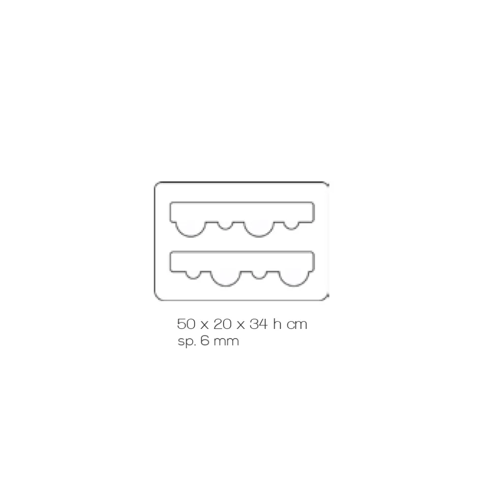 Mbajtëse e shisheve të verës në dysheme me kristal akrilik transparent - Dappino Viadurini