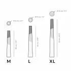 Mbajtëse moderne qirinjsh në dru pishe të ngurtë me detaje me ngjyra - Çiltërsia Viadurini