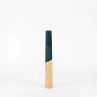 Mbajtëse moderne qirinjsh në dru pishe të ngurtë me detaje me ngjyra - Çiltërsia Viadurini