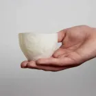 Dizajni Mbajtëse Qirinjsh në Porcelan të Bardhë të Dekoruar 3 Copë - Arcireale Viadurini