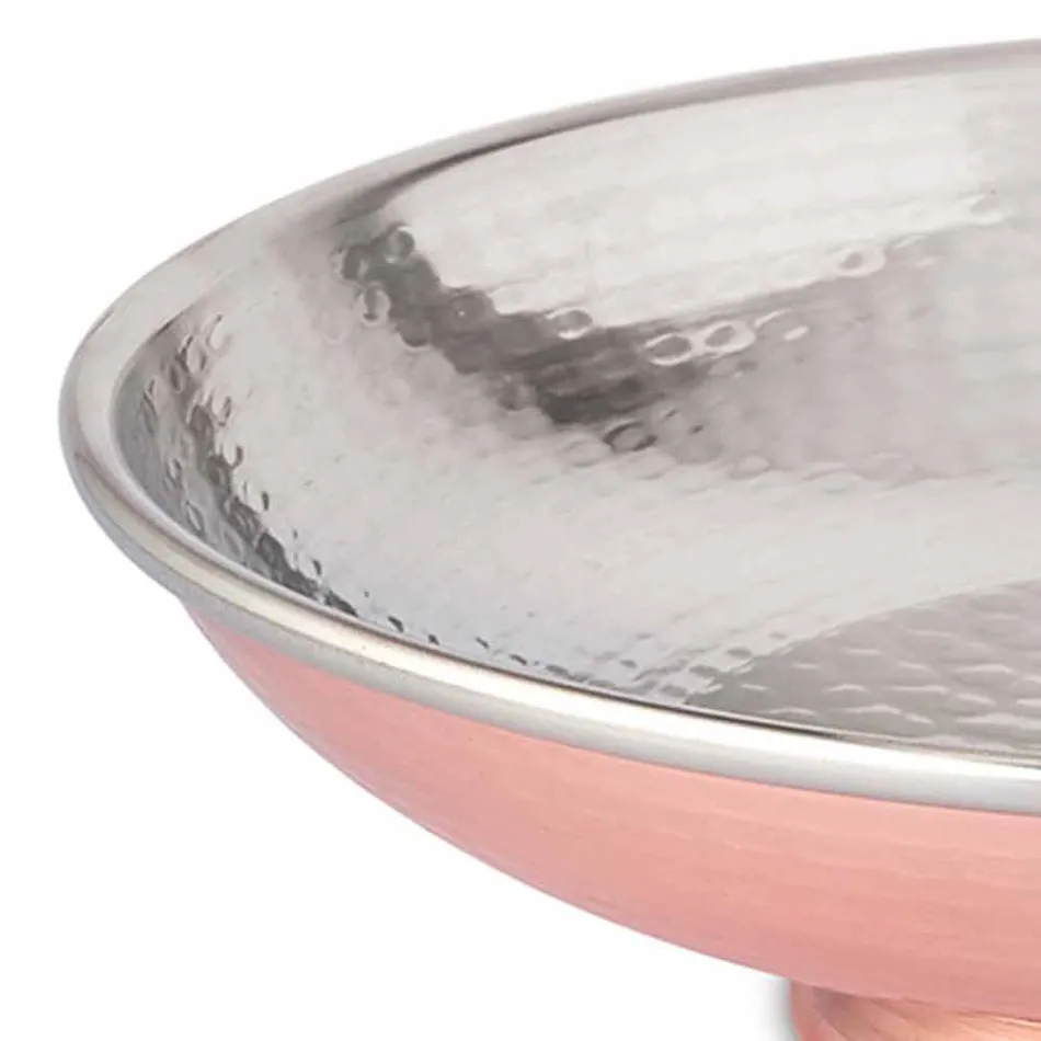 Dizajnoni Tavolinë Frutash për Tavolina me Fëmijë, Qendër bakri e rrahur me dorë 28 cm - Terraemare Viadurini