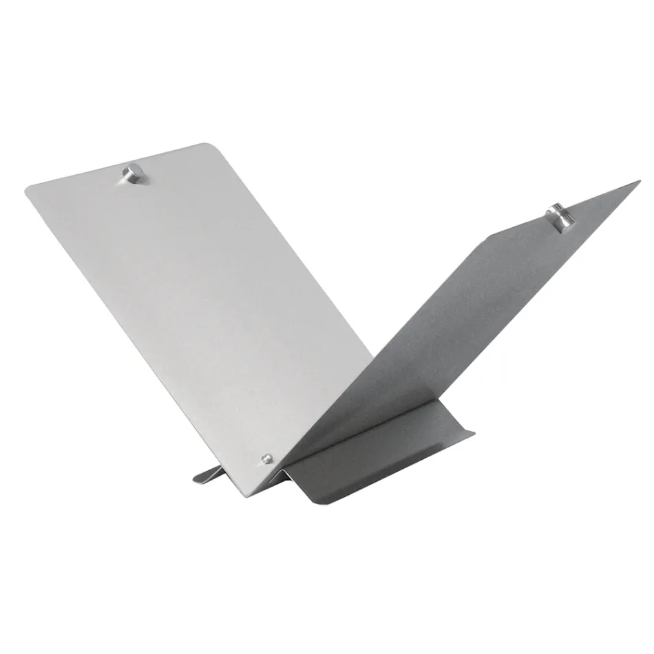 Mbajtëse druri në formën e një libri të hapur në metal ose çelik Prodhuar në Itali - Falco Viadurini