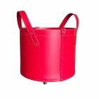 Mbajtësja cilindrike e logit në lëkurë të rigjeneruar me rrota Tonda Firestyle Viadurini