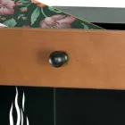 Mbajtëse druri me rrota dhe sirtar i sipërm Prodhuar në Itali - Polare Viadurini