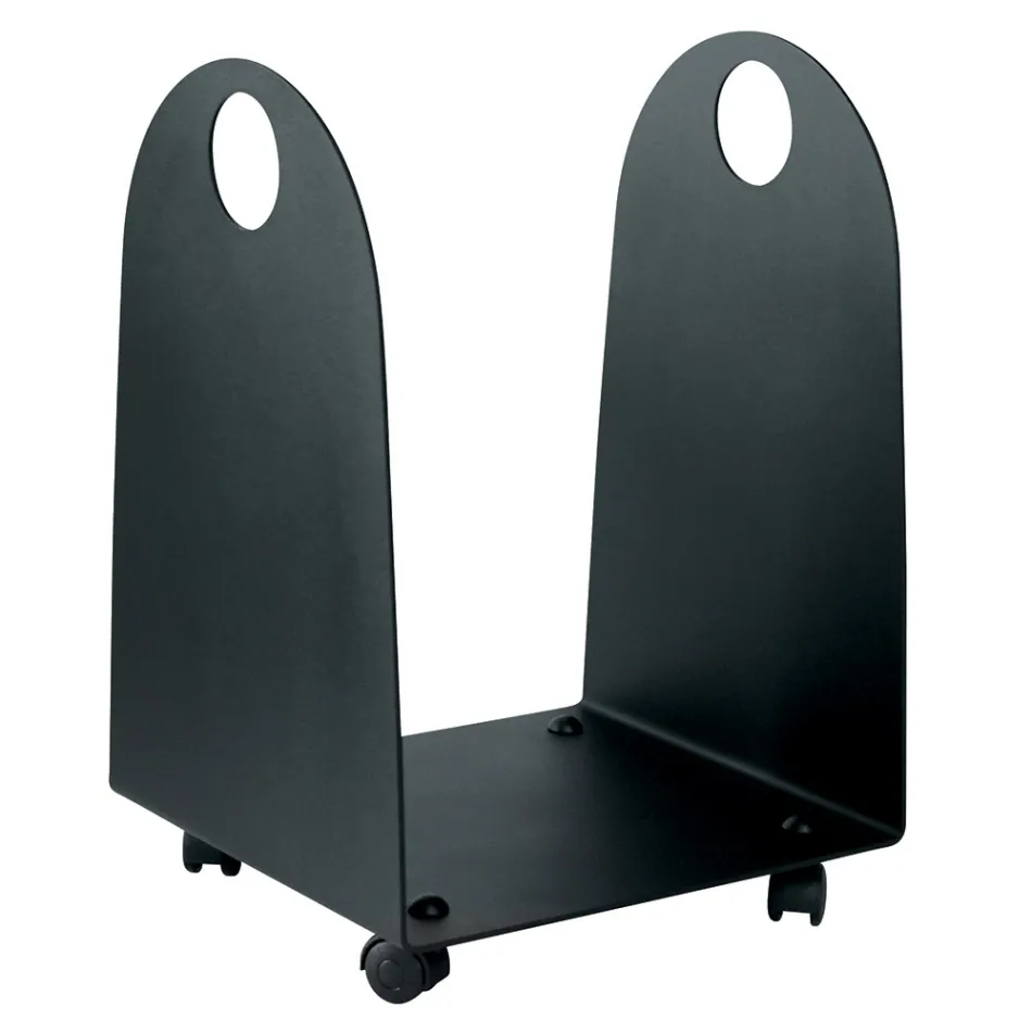 Mbajtëse druri me Rrota dhe Doreza Me Metal Prodhuar në Itali - Pulëbardhë Viadurini