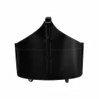 Mbajtëse shtëpie e druve të zjarrit me rrota në lëkurën moderne të rigjeneruar Fabia Viadurini