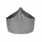 Mbajtëse shtëpie e druve të zjarrit me rrota në lëkurën moderne të rigjeneruar Fabia Viadurini