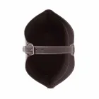 Mbajtëse shtëpie e druve të zjarrit me rrota në lëkurën moderne të rigjeneruar Fabia Viadurini