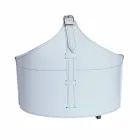 Mbajtëse shtëpie e druve të zjarrit me rrota në lëkurën moderne të rigjeneruar Fabia Viadurini