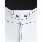 Mbajtëse shtëpie e druve të zjarrit me rrota në lëkurën moderne të rigjeneruar Fabia Viadurini