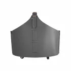 Mbajtëse shtëpie e druve të zjarrit me rrota në lëkurën moderne të rigjeneruar Fabia Viadurini