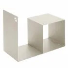 Mbajtës druri i brendshëm në çelik me ngjyrë me tavolinë kafeje të prodhuar në Itali - Cecio Viadurini