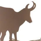 Mbajtës i shtëpisë së druve të zjarrit në çelik kafe të bërë në Itali me mjete - Volturno Viadurini