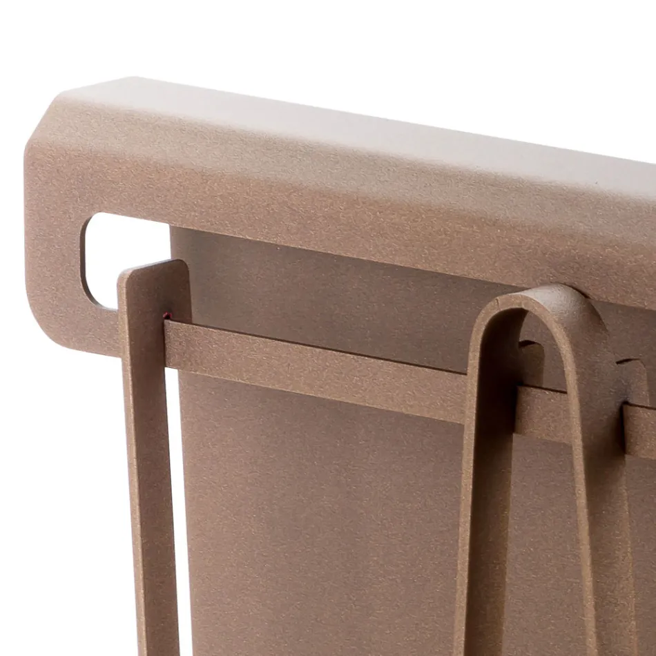 Mbajtës i shtëpisë së druve të zjarrit në çelik kafe të bërë në Itali me mjete - Volturno Viadurini