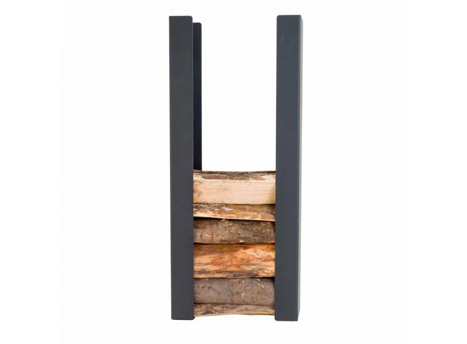 Mbajtës i murit të çelikut / mbajtësit të drurit të zjarrit, modeli, PLDU Caf Design Viadurini