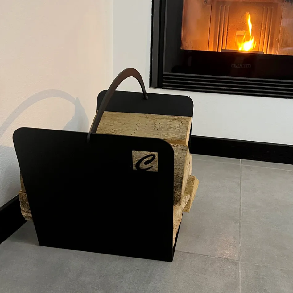 Mbajtësi i shkrimeve moderne të çelikut të zi, i bërë në Itali - Libeccio Viadurini