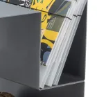 Dizajn mbajtës i trungut për ambiente të brendshme në çelik gri Prodhuar në Itali - Tramontana Viadurini