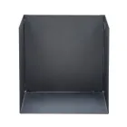 Mbajtëse dru zjarri në çelik të lyer me ngjyrë të zezë Prodhuar në Itali - Fiamme Viadurini