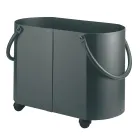 Mbajtëse druri në përfundime të ndryshme me 2 doreza anësore Made in Italy - Impala Viadurini