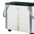 Mbajtëse druri në përfundime të ndryshme me 2 doreza anësore Made in Italy - Impala Viadurini