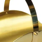 Mbajtëse trungje bronzi me dorezë dhe 4 këmbë Prodhuar në Itali - Tiger Viadurini