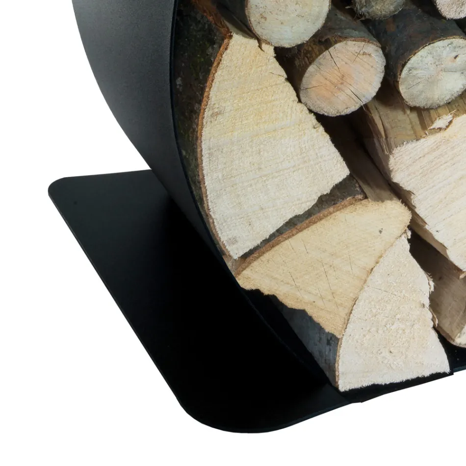 Mbajtës i brendshëm i druve të zjarrit në çelik të lyer të prodhuar në Itali - Leopoldo Viadurini