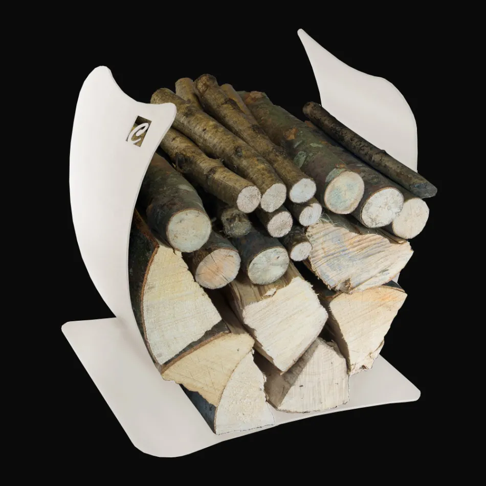 Mbajtës i brendshëm i druve të zjarrit në çelik të lyer të prodhuar në Itali - Leopoldo Viadurini