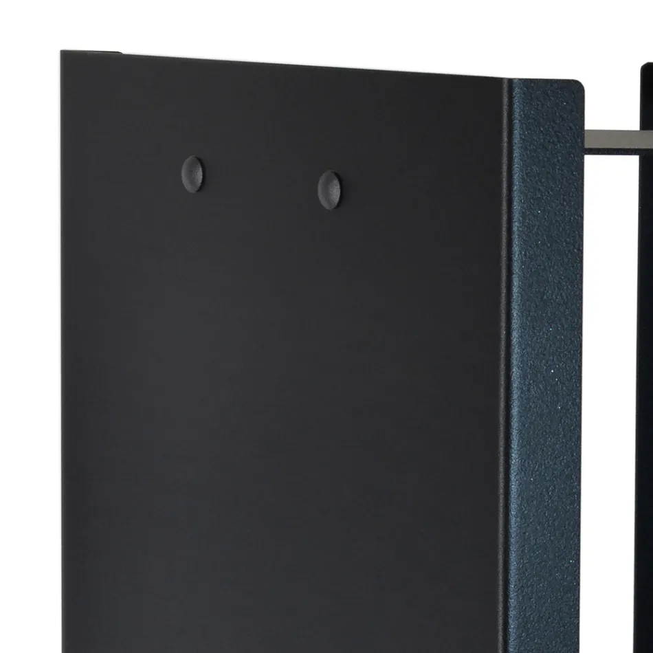 Mbajtëse Moderne Log në Çelik të Pikturuar Prodhuar në Itali - Patrik Viadurini