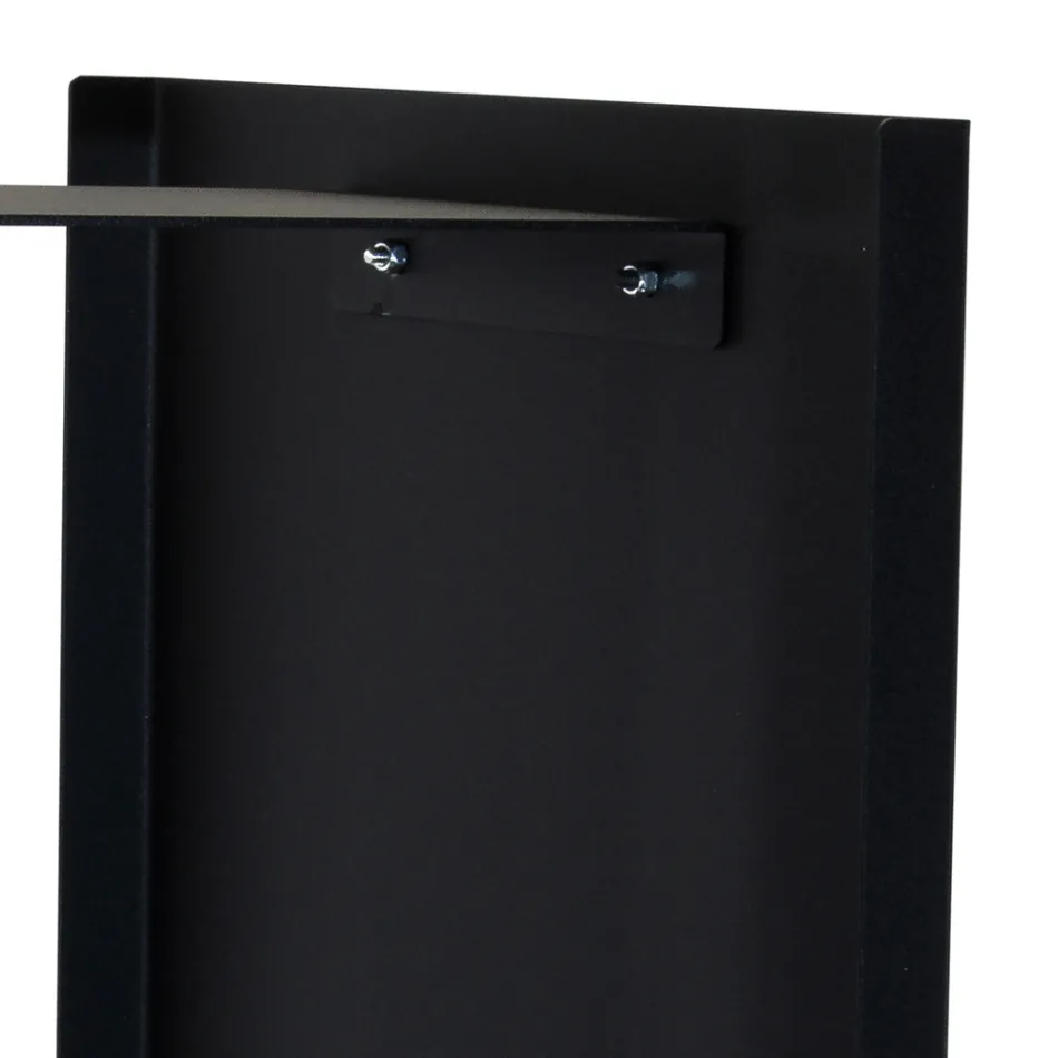 Mbajtëse Moderne Log në Çelik të Pikturuar Prodhuar në Itali - Patrik Viadurini