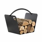 Mbajtëse fireplace për Camino Caf Design Made in Italy PLO Viadurini