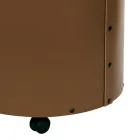 Mbajtëse trungje e rrumbullakët në lëkurë eko me rrota Made in Italy - Kameleon Viadurini