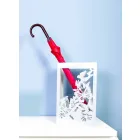 Qëndrim ombrellë prej druri të bardhë me dizajn modern të dekoruar me fluturat - Papilio Viadurini