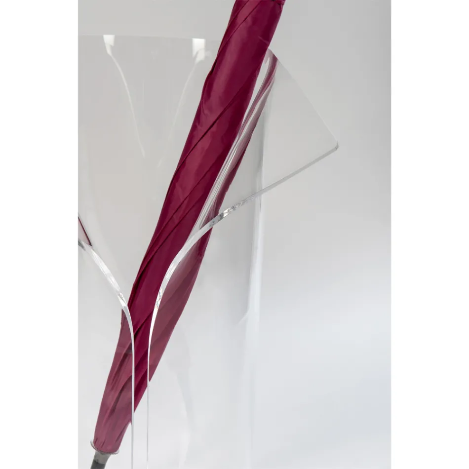 Qëndrimi i ombrellës së hyrjes në pleksiglas transparent të riciklueshëm - Merlon Viadurini