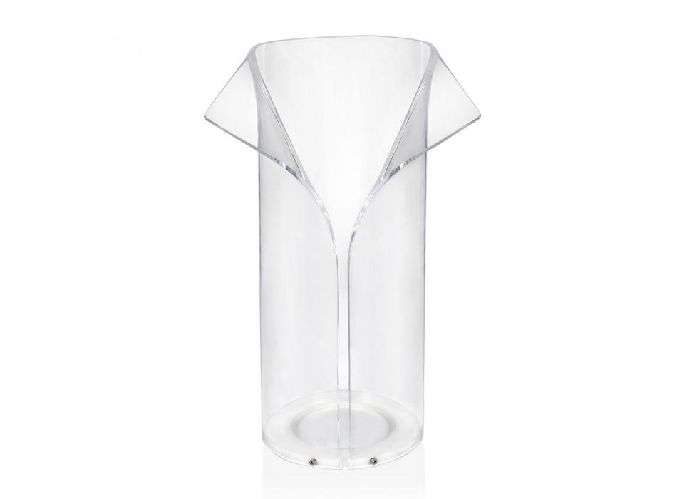 Qëndrimi i ombrellës së hyrjes në pleksiglas transparent të riciklueshëm - Merlon Viadurini