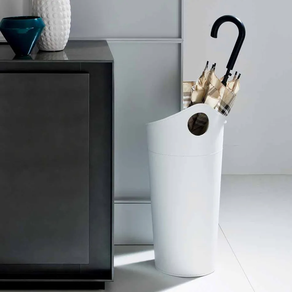 Qëndroni ombrellën në lëkurën e rigjeneruar të modelit të punuar me dorë Pluvia Viadurini