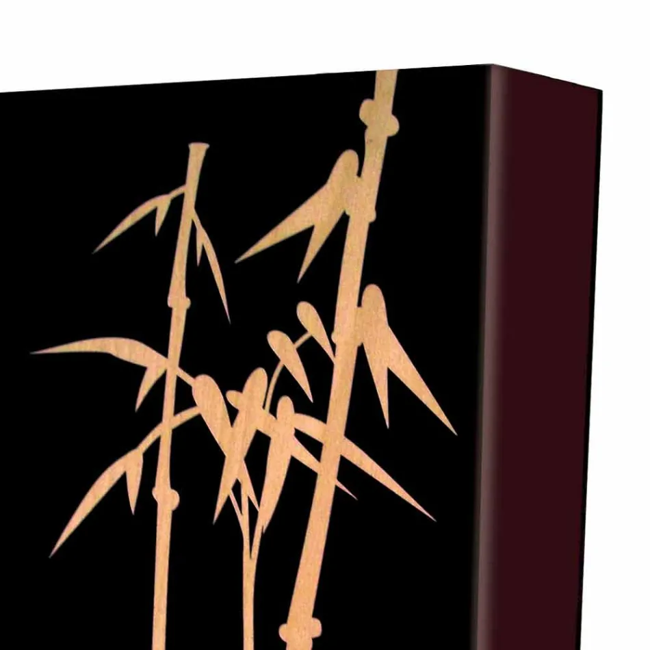 Qëndroni ombrellën në Dru të errët ose të bardhë me Dekorime Moderne në Dizajn - Cannabambu Viadurini