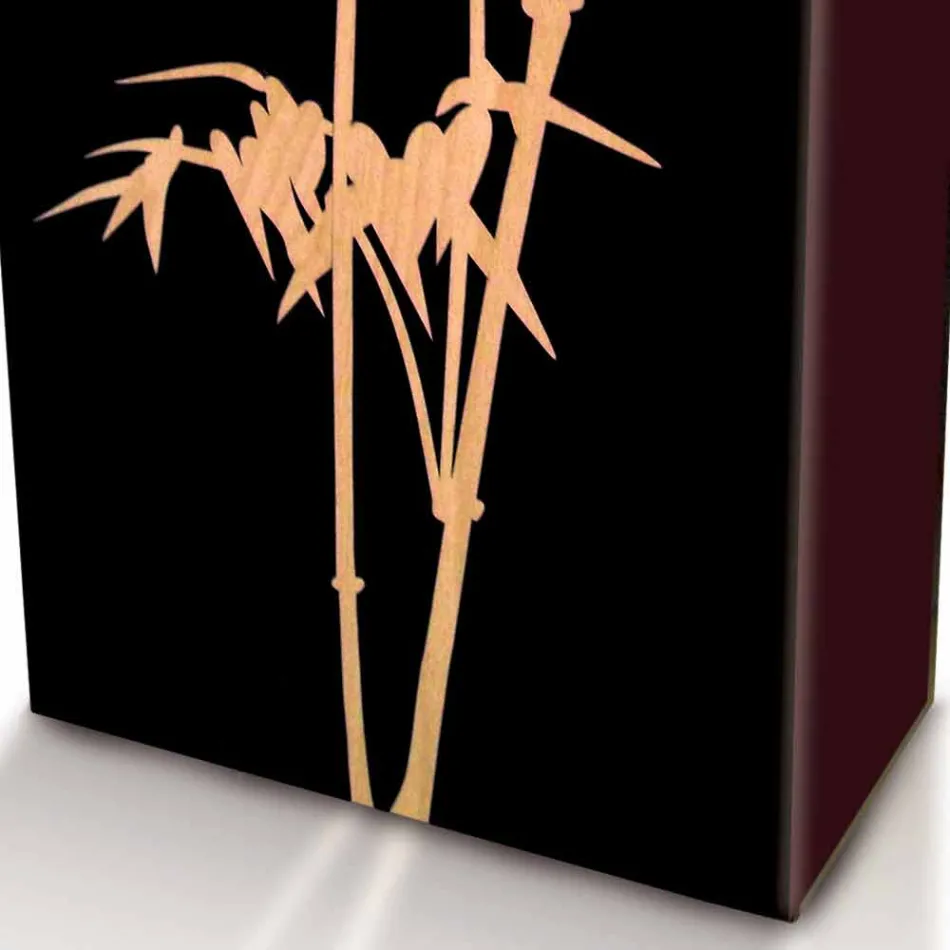 Qëndroni ombrellën në Dru të errët ose të bardhë me Dekorime Moderne në Dizajn - Cannabambu Viadurini