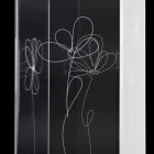 Qëndrim ombrellë plastik transparent me gjethe të stilizuara të gdhendura - Florino Viadurini