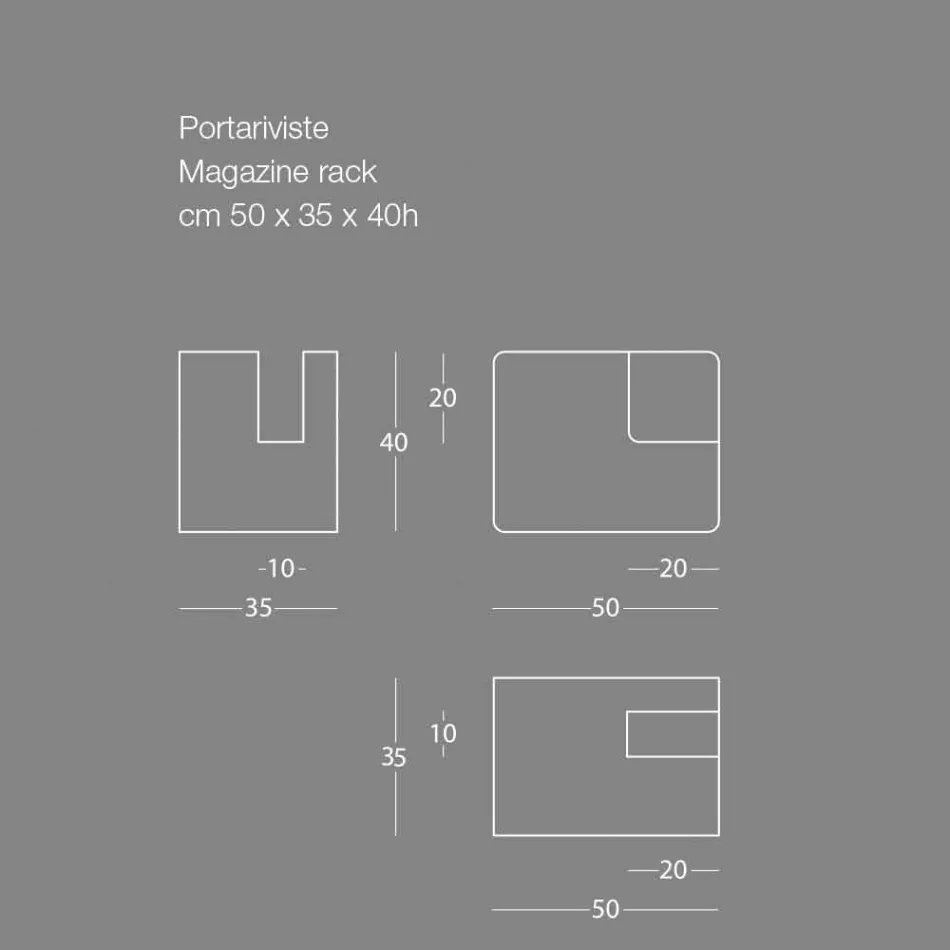 Revista e Kateve me Dizajn Modern Moderne në 7 Metalike me Ngjyra - Imane Viadurini