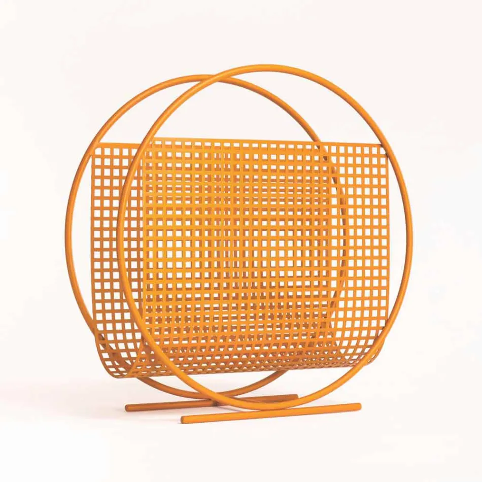 Revistë Rrumbullakësh Çeliku Rack Prodhuar në Itali - Ladle Viadurini