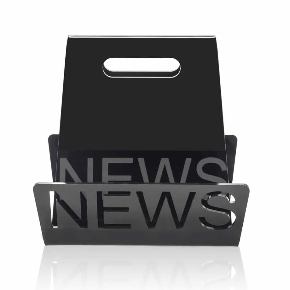 Raketë e zezë ose transparente e Design Plexiglass Made in Italy - Omar Viadurini