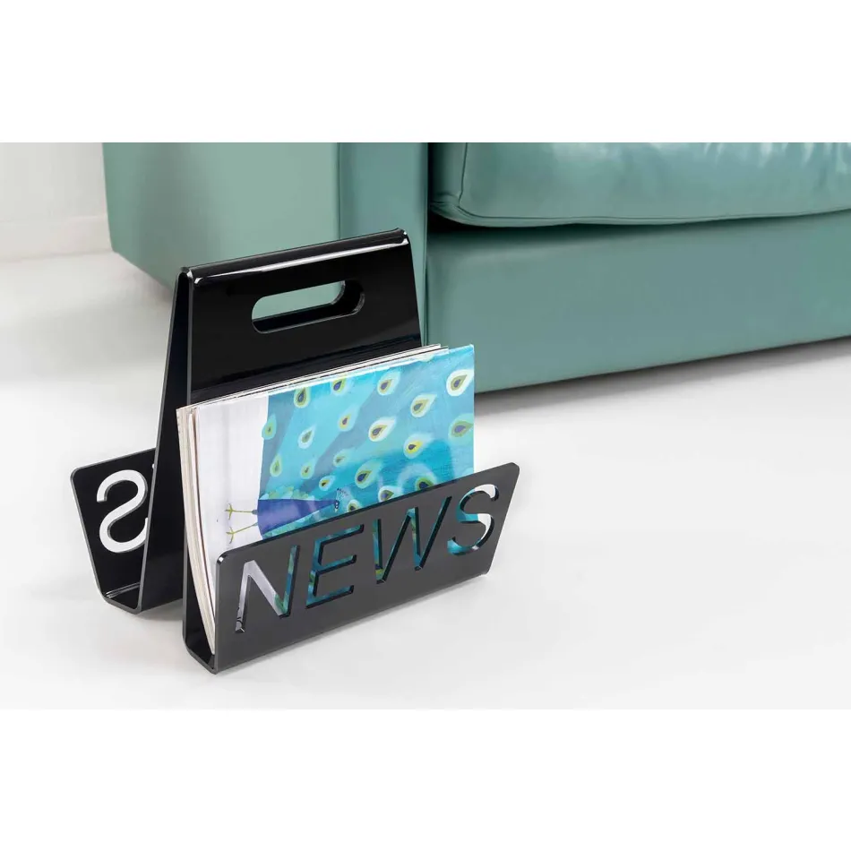 Raketë e zezë ose transparente e Design Plexiglass Made in Italy - Omar Viadurini