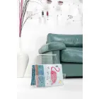 Raketë e zezë ose transparente e Design Plexiglass Made in Italy - Omar Viadurini